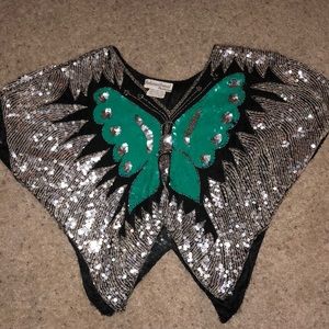 Sequin Butterfly shirt